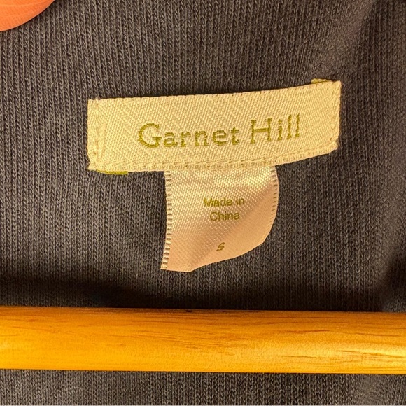 Garnet Hill Navy Blue Cuffed Sleeve Long Open Cardigan - Picture 5 of 6